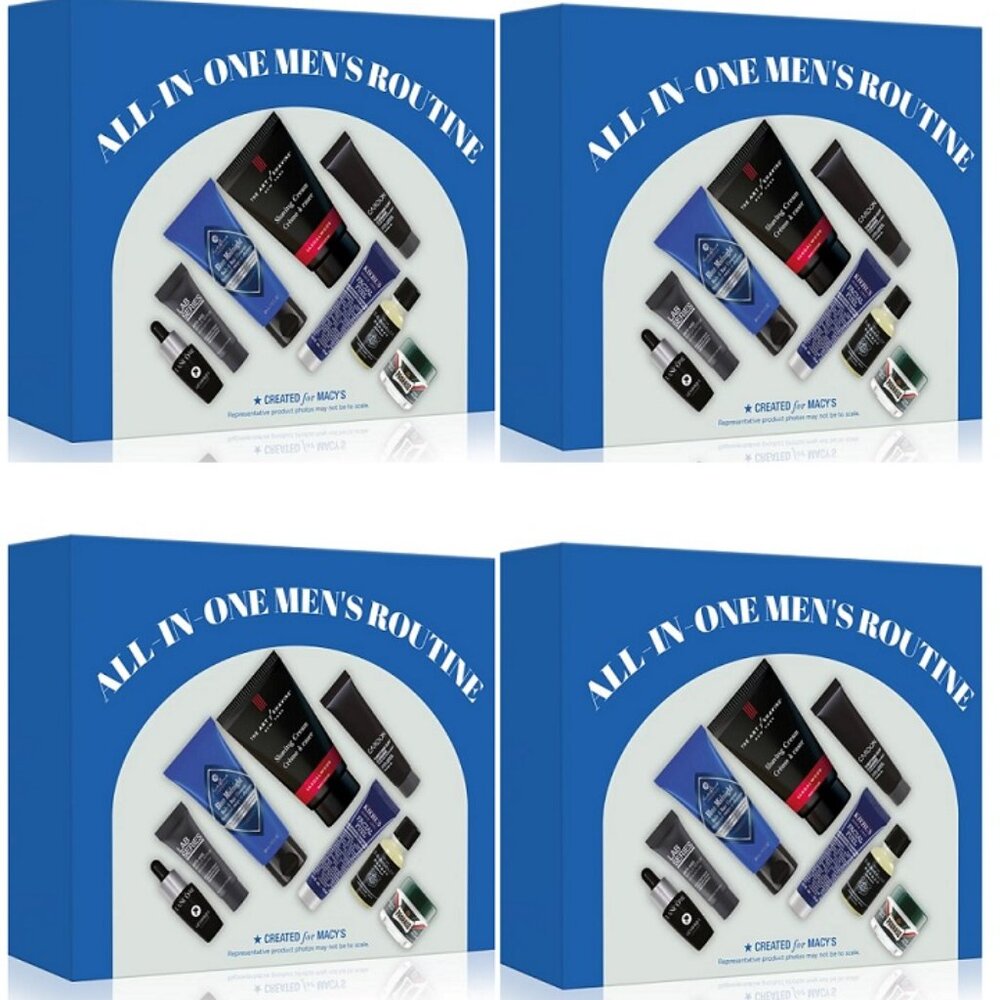 4 Set of 8-Pc. All-In-One Men's Routine Skincare Set - Total Value $332 (4x $83)